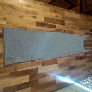 H&M ankle tank summer dress, heather gray